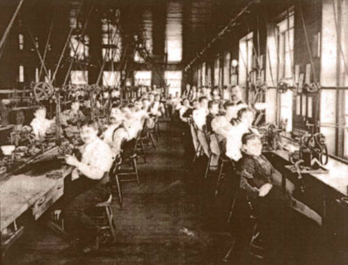 workers at the Columbus Watch Company