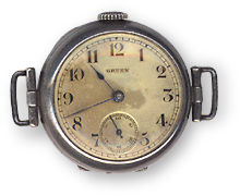 Early Gruen man's wristwatch