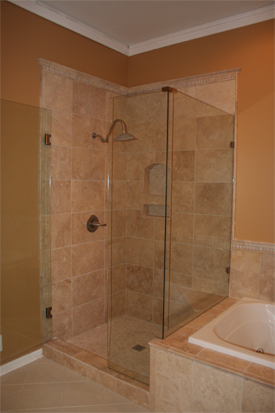 residential glass - Cincinnati, OH  - A Glass Contractors Inc. - Glass Door